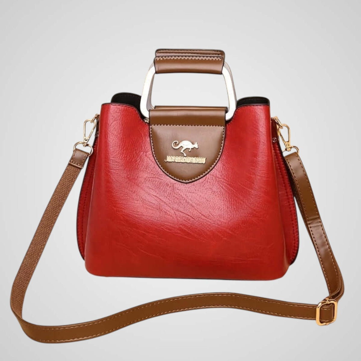 Anna | Elegant Two-Tone Leather Bag