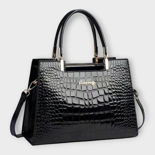 Erain - Shiny crocodile leather bag