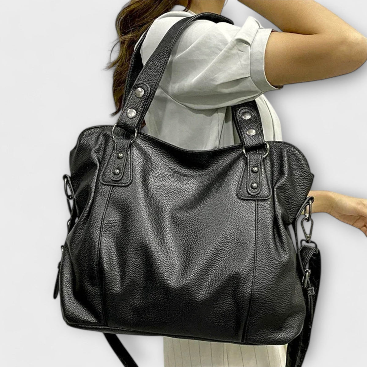 Olivia - Elegant skuldertaske i hobo-stil