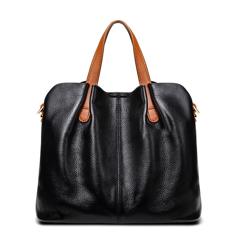Alana | Handtaschen aus echtem Leder, Oberleder aus Rindsleder mit Litschi-Struktur, Damenhandtasche
