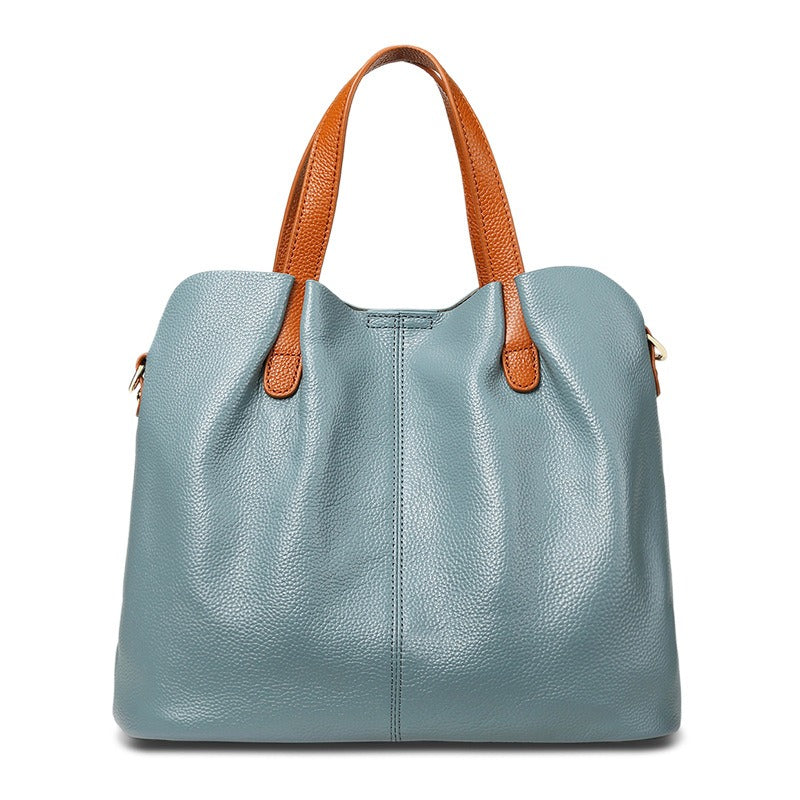 Alana | Handtaschen aus echtem Leder, Oberleder aus Rindsleder mit Litschi-Struktur, Damenhandtasche