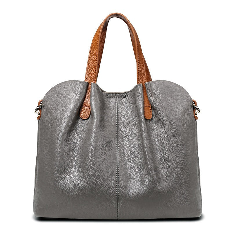 Alana | Handtaschen aus echtem Leder, Oberleder aus Rindsleder mit Litschi-Struktur, Damenhandtasche