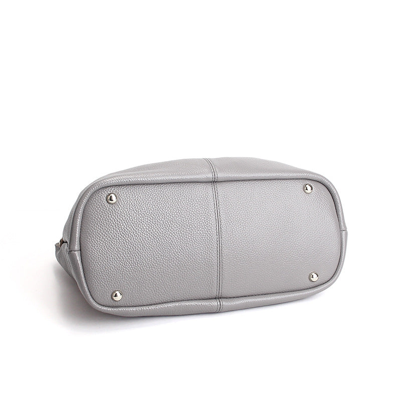 Alana | Handtaschen aus echtem Leder, Oberleder aus Rindsleder mit Litschi-Struktur, Damenhandtasche
