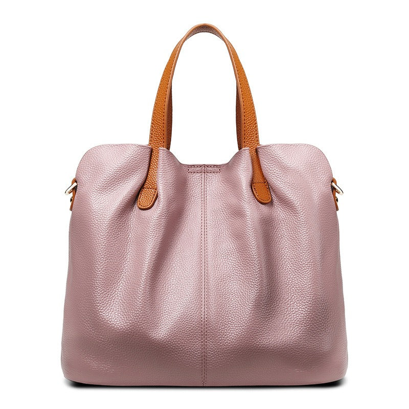 Alana | Handtaschen aus echtem Leder, Oberleder aus Rindsleder mit Litschi-Struktur, Damenhandtasche