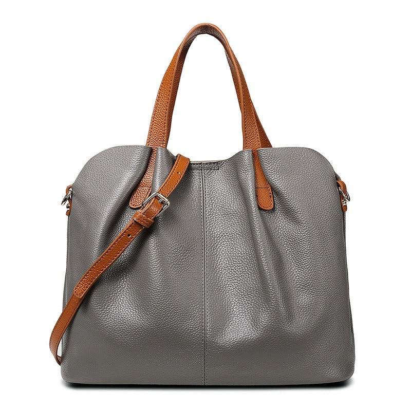 Alana | Handtaschen aus echtem Leder, Oberleder aus Rindsleder mit Litschi-Struktur, Damenhandtasche