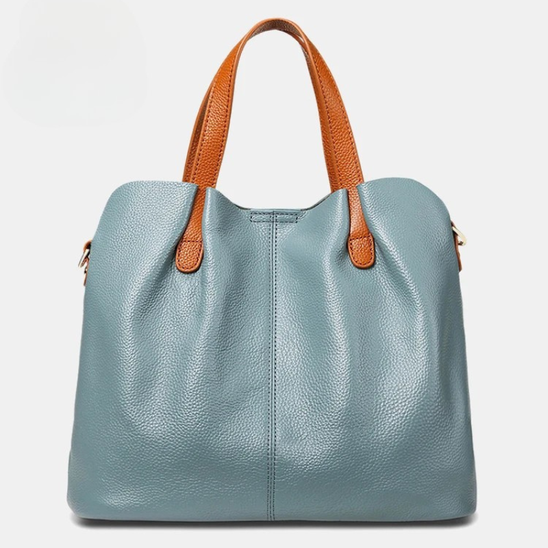 Alana | Handtaschen aus echtem Leder, Oberleder aus Rindsleder mit Litschi-Struktur, Damenhandtasche